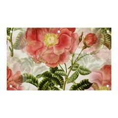 Flowers Vintage Background Retro Floral Stem Banner And Sign 5  X 3  by Wegoenart