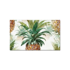 Pineapple Pattern Background Seamless Vintage Sticker (rectangular)