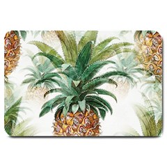 Pineapple Pattern Background Seamless Vintage Large Doormat by Wegoenart