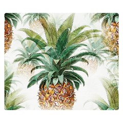 Pineapple Pattern Background Seamless Vintage Double Sided Flano Blanket (small)  by Wegoenart