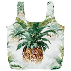 Pineapple Pattern Background Seamless Vintage Full Print Recycle Bag (xxl) by Wegoenart