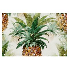 Pineapple Pattern Background Seamless Vintage Banner And Sign 6  X 4  by Wegoenart