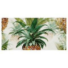 Pineapple Pattern Background Seamless Vintage Banner And Sign 8  X 4  by Wegoenart