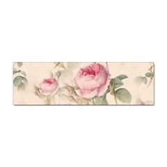 Roses Plants Vintage Retro Flowers Pattern Sticker Bumper (100 Pack) by Wegoenart