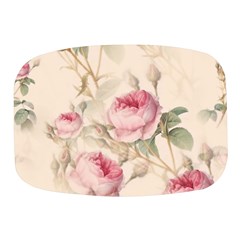 Roses Plants Vintage Retro Flowers Pattern Mini Square Pill Box by Wegoenart