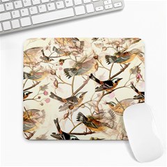 Birds Perched Birds Pattern Design Seamless Large Mousepad by Wegoenart