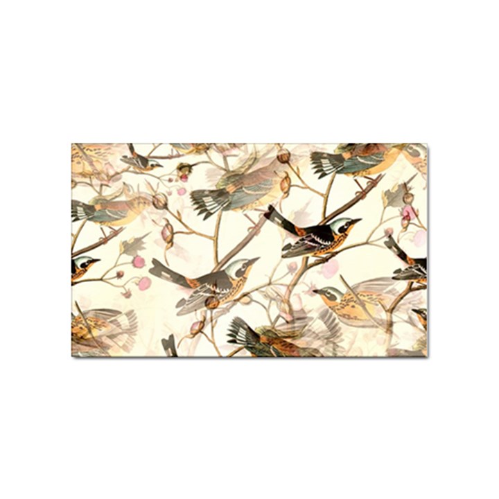 Birds Perched Birds Pattern Design Seamless Sticker Rectangular (10 pack)