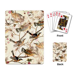 Birds Perched Birds Pattern Design Seamless Playing Cards Single Design (rectangle) by Wegoenart