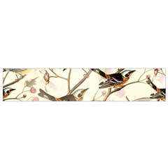 Birds Perched Birds Pattern Design Seamless Small Flano Scarf