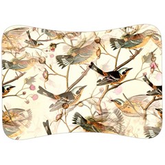 Birds Perched Birds Pattern Design Seamless Velour Seat Head Rest Cushion by Wegoenart