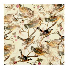 Birds Perched Birds Pattern Design Seamless Banner And Sign 4  X 4  by Wegoenart