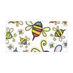 Bee Doodle Cartoon Yoga Headband by Wegoenart