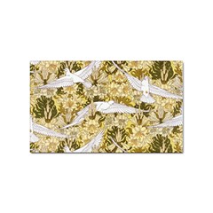 Dove Flowers Pattern Birds Flying Wings Animals Sticker (rectangular) by Wegoenart