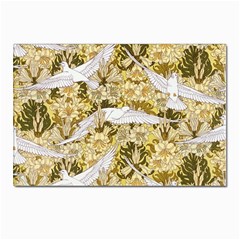 Dove Flowers Pattern Birds Flying Wings Animals Postcard 4 x 6  (pkg Of 10) by Wegoenart