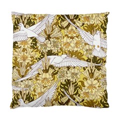 Dove Flowers Pattern Birds Flying Wings Animals Standard Cushion Case (one Side) by Wegoenart