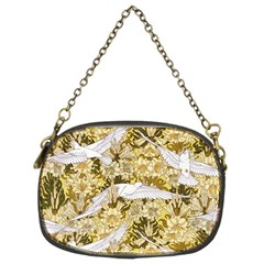 Dove Flowers Pattern Birds Flying Wings Animals Chain Purse (two Sides) by Wegoenart