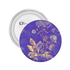 Flowers Petals Bouquet Stem Floral Pattern 2.25  Buttons