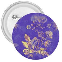 Flowers Petals Bouquet Stem Floral Pattern 3  Buttons