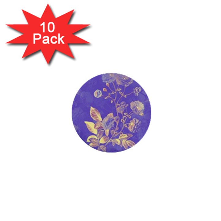 Flowers Petals Bouquet Stem Floral Pattern 1  Mini Buttons (10 pack) 