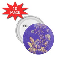 Flowers Petals Bouquet Stem Floral Pattern 1.75  Buttons (10 pack)