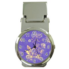 Flowers Petals Bouquet Stem Floral Pattern Money Clip Watches