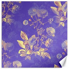 Flowers Petals Bouquet Stem Floral Pattern Canvas 12  x 12 