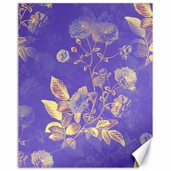 Flowers Petals Bouquet Stem Floral Pattern Canvas 16  x 20 