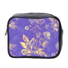 Flowers Petals Bouquet Stem Floral Pattern Mini Toiletries Bag (Two Sides)