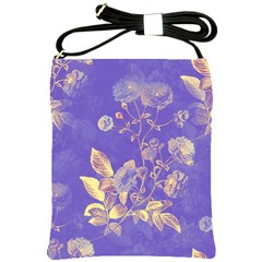 Flowers Petals Bouquet Stem Floral Pattern Shoulder Sling Bag