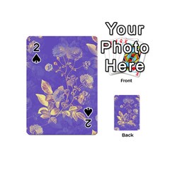 Flowers Petals Bouquet Stem Floral Pattern Playing Cards 54 Designs (Mini)