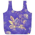 Flowers Petals Bouquet Stem Floral Pattern Full Print Recycle Bag (XXL) Front