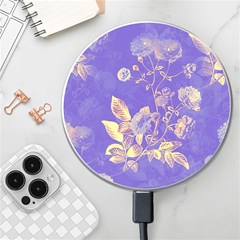 Flowers Petals Bouquet Stem Floral Pattern Wireless Charger by Wegoenart