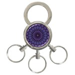 Shape Geometric Symmetrical Symmetry Wallpaper 3-Ring Key Chain Front