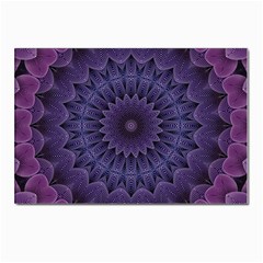 Shape Geometric Symmetrical Symmetry Wallpaper Postcard 4 x 6  (pkg Of 10) by Wegoenart