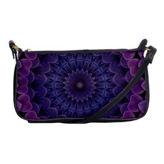 Shape Geometric Symmetrical Symmetry Wallpaper Shoulder Clutch Bag by Wegoenart