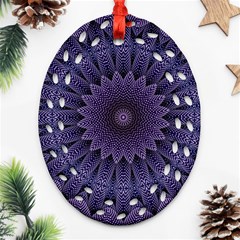 Shape Geometric Symmetrical Symmetry Wallpaper Ornament (oval Filigree)