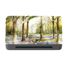 Trees Park Watercolor Lavender Flowers Foliage Memory Card Reader With Cf by Wegoenart