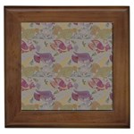 Pattern Armenian birds Framed Tile Front