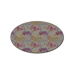 Pattern Armenian Birds Sticker Oval (100 Pack)