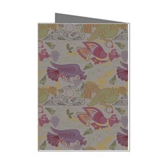 Pattern Armenian Birds Mini Greeting Cards (pkg Of 8) by Gohar