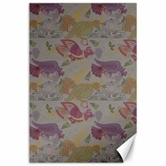 Pattern Armenian Birds Canvas 24  X 36  by Gohar