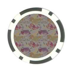 Pattern Armenian Birds Poker Chip Card Guard by Gohar