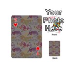 Pattern Armenian birds Playing Cards 54 Designs (Mini) Front - Heart7