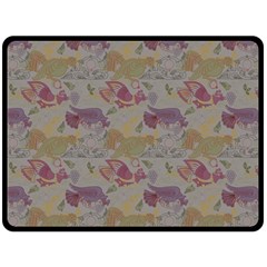 Pattern Armenian Birds Double Sided Fleece Blanket (large)  by Gohar