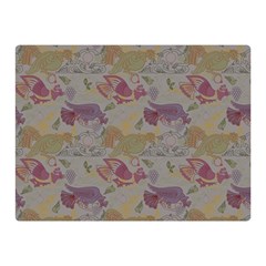 Pattern Armenian Birds Double Sided Flano Blanket (mini)  by Gohar