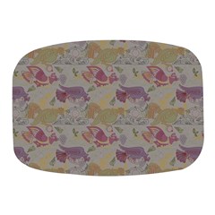 Pattern Armenian Birds Mini Square Pill Box by Gohar