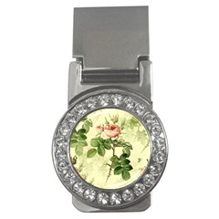 Roses Flowers Vintage Pattern Retro Floral Stem Money Clips (cz)  by Wegoenart