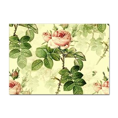 Roses Flowers Vintage Pattern Retro Floral Stem Sticker A4 (10 Pack)