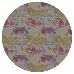 Pattern Armenian Birds Round Trivet by Gohar