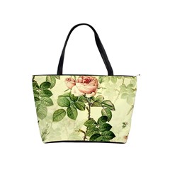 Roses Flowers Vintage Pattern Retro Floral Stem Classic Shoulder Handbag by Wegoenart